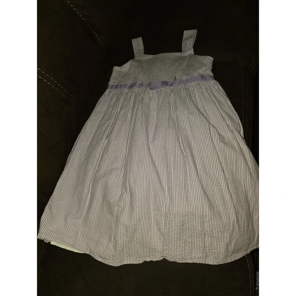 Gymboree outlet daffodil garden‎ purple striped dress size 10